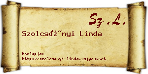 Szolcsányi Linda névjegykártya